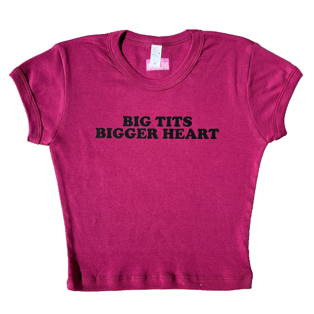 big tits bigger heart <3 baby tee – Hoes For Clothes