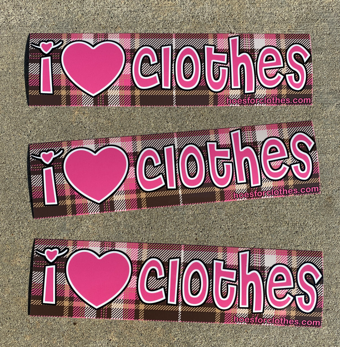 I <3 CLOTHES BIG Sticker