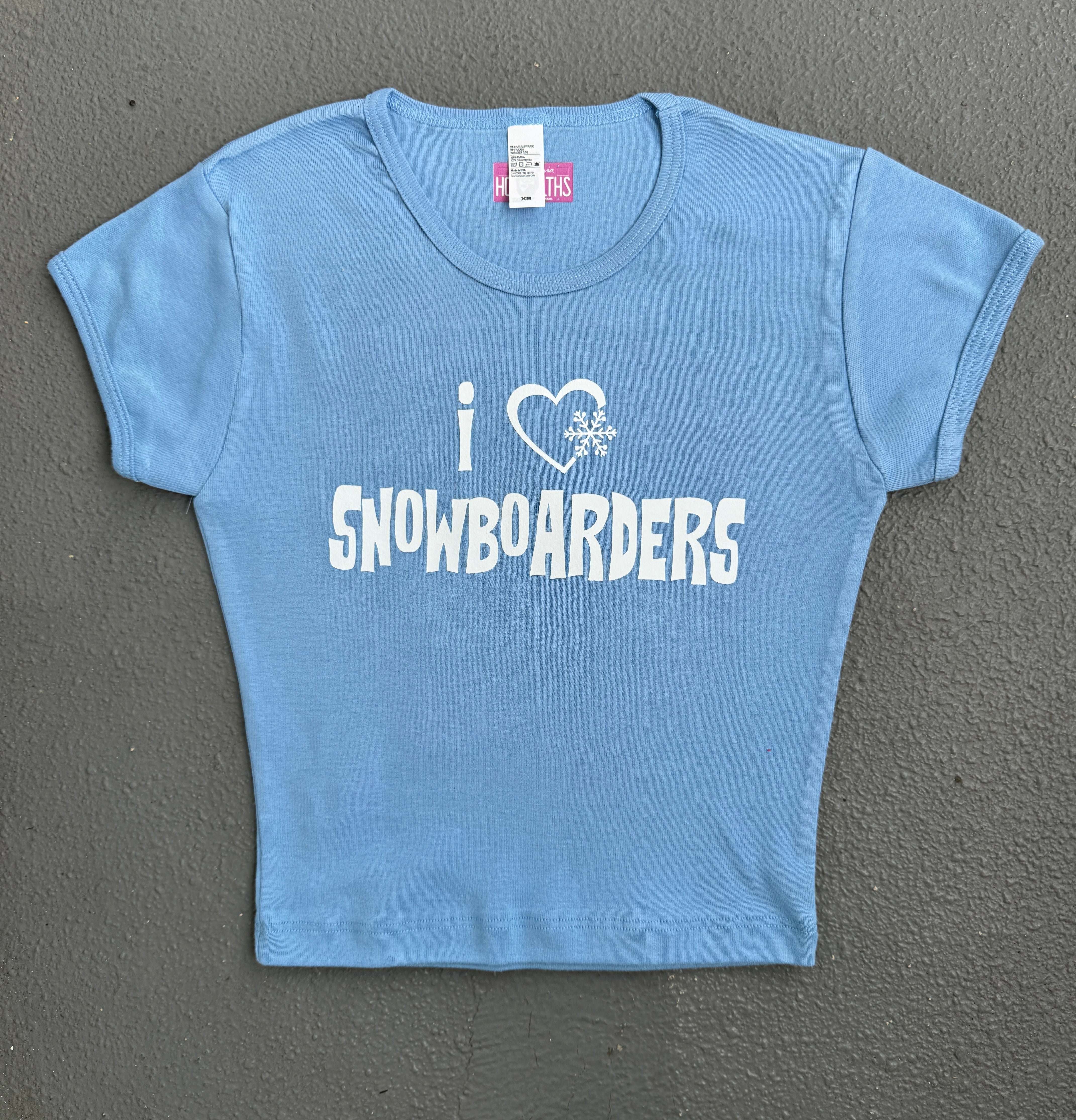 I <3 Snowboarders Baby Tee