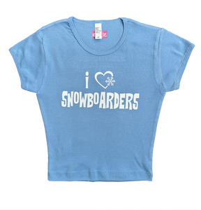 I <3 Snowboarders Baby Tee