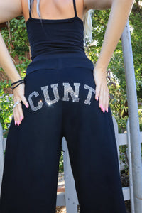 C.U.N.T. Black Flare Sweatpants