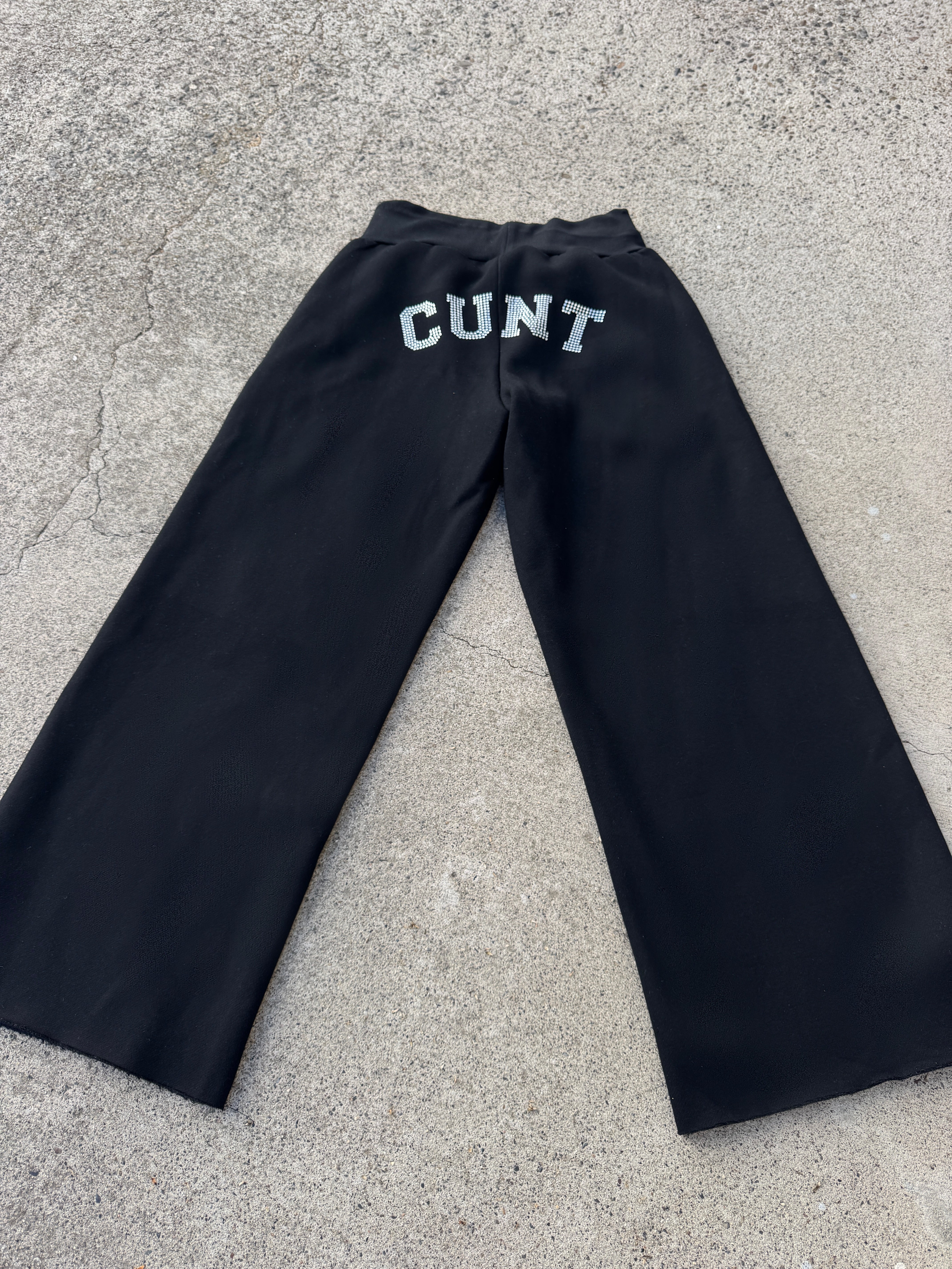 C.U.N.T. Black Flare Sweatpants