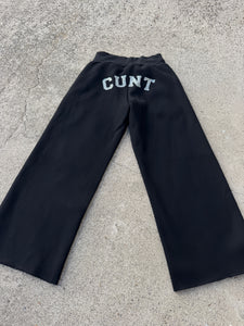 C.U.N.T. Black Flare Sweatpants