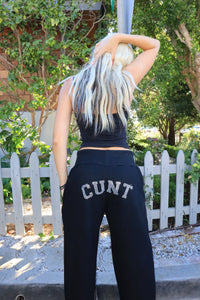 C.U.N.T. Black Flare Sweatpants