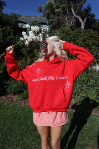 cherry gingham "because I do" hoodie