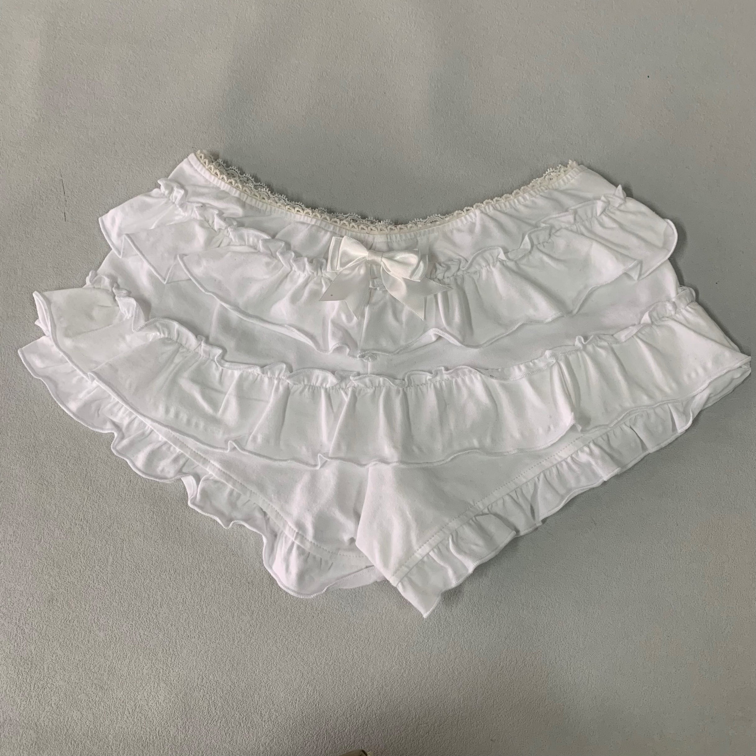 Angel White Bow Bloomies