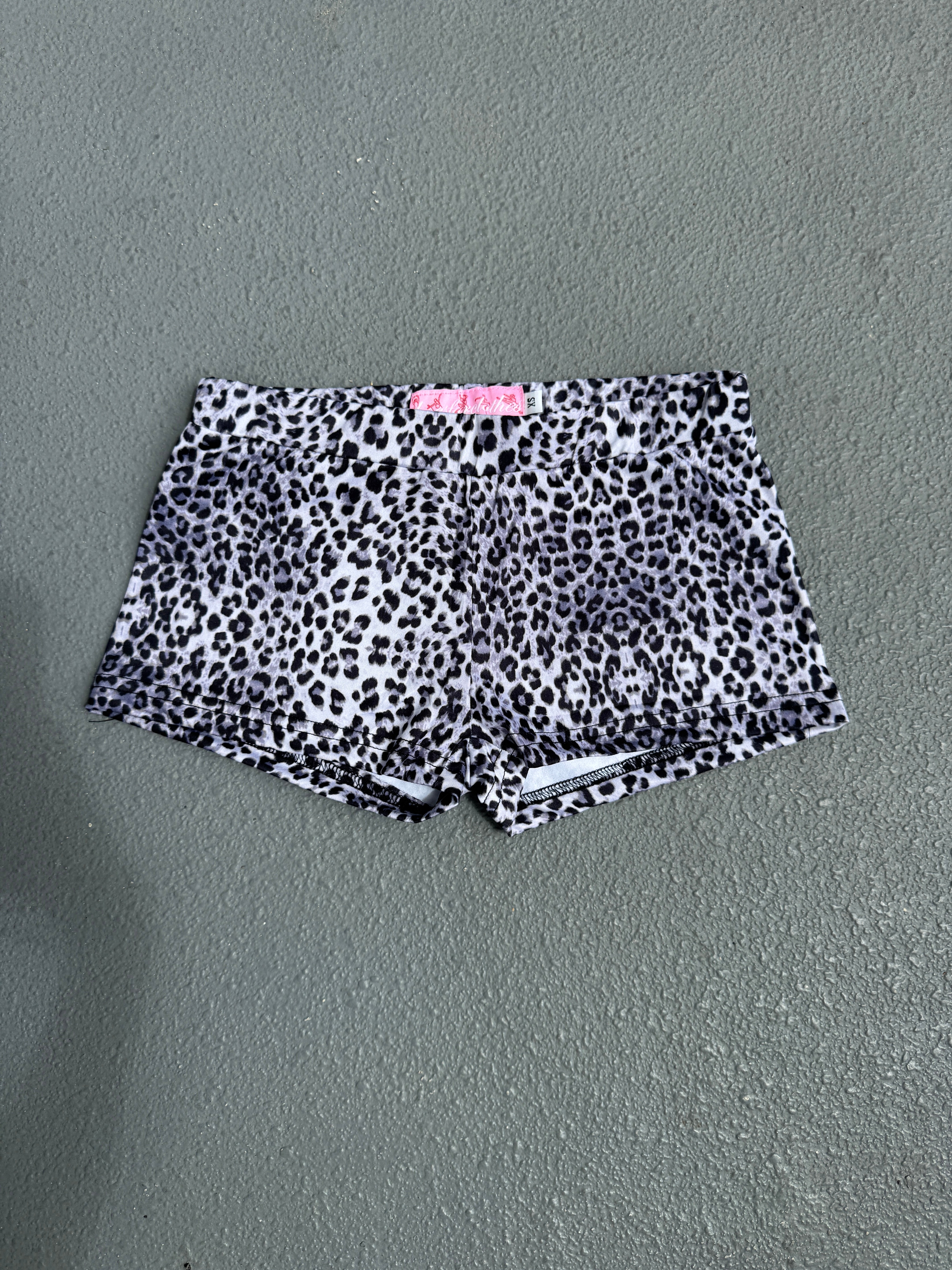 Snow Leopard Micro Mini Shorts