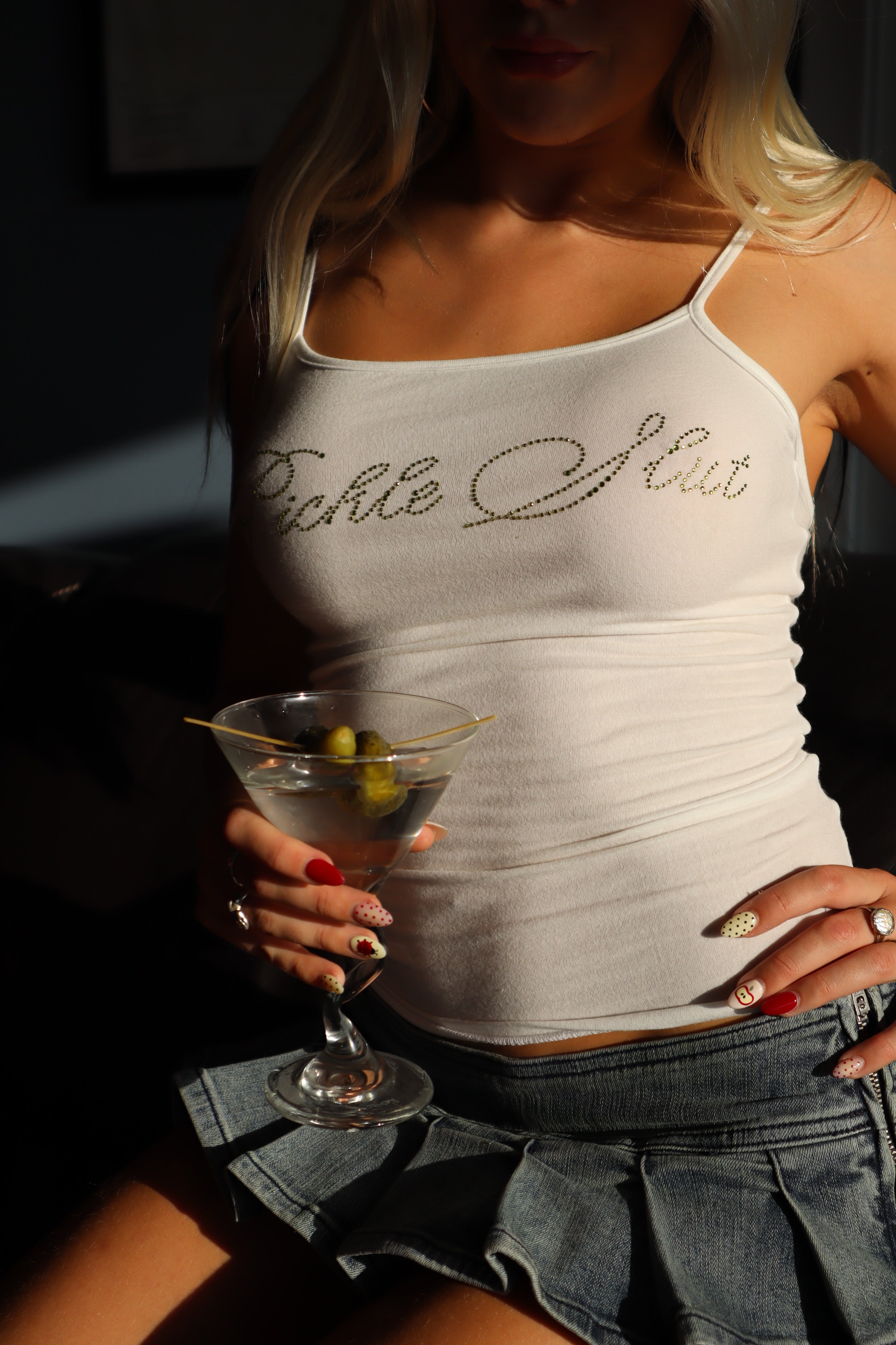 Pickle Slut Longer Semi-Sheer Tank