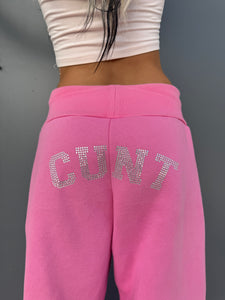 C.U.N.T. Pink Flare Sweatpants