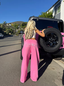 C.U.N.T. Pink Flare Sweatpants