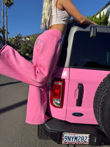 C.U.N.T. Pink Flare Sweatpants