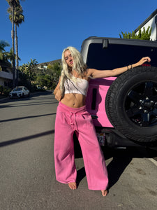 C.U.N.T. Pink Flare Sweatpants