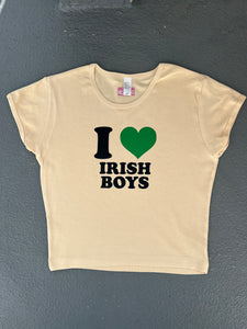 LAST CHANCE: i <3 irish boys baby tee