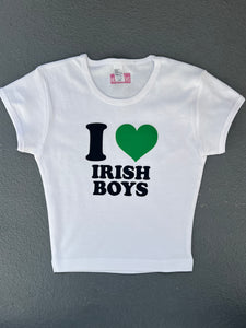 LAST CHANCE: i <3 irish boys baby tee