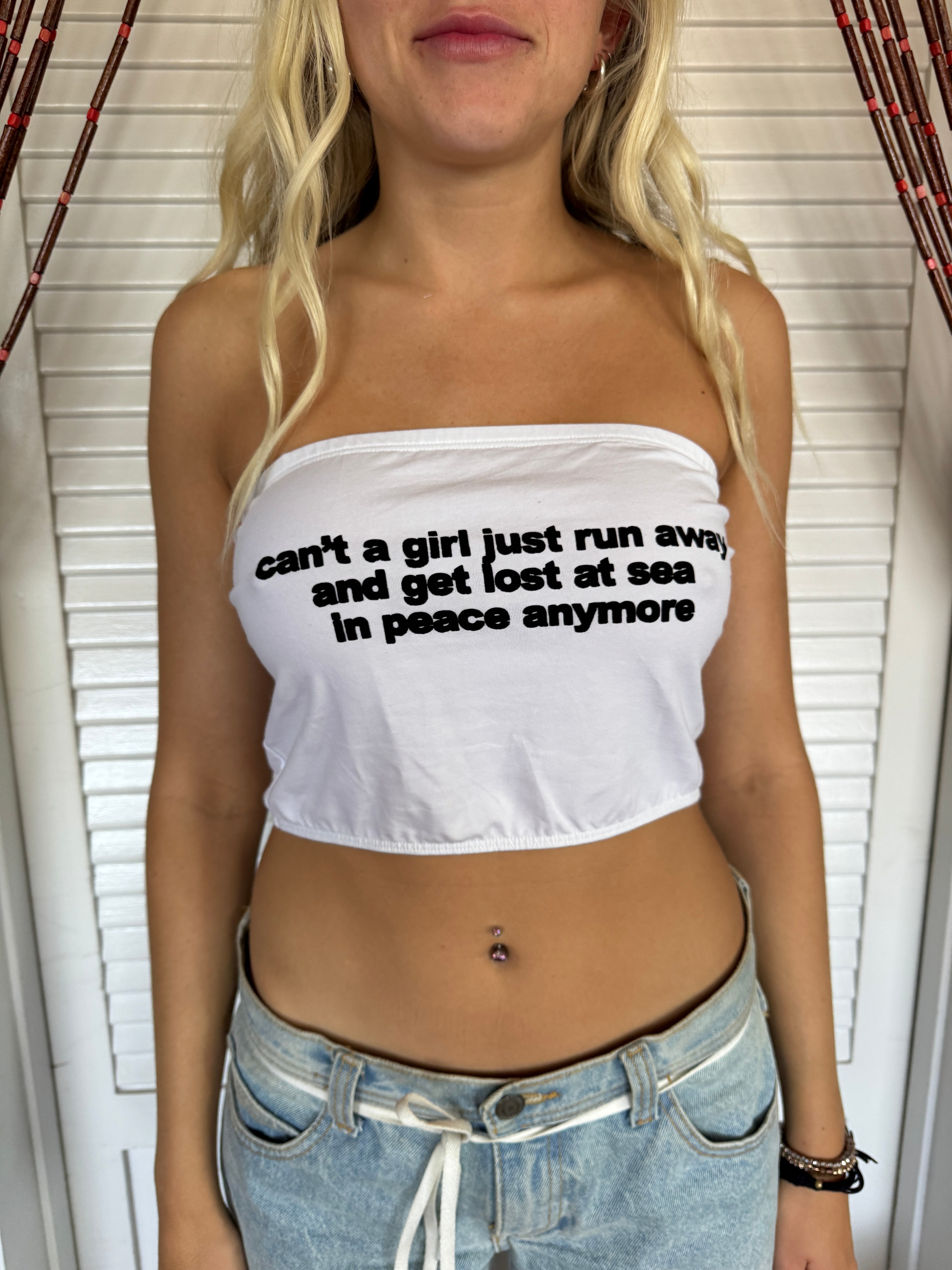 OOAK lost at sea tube top - L