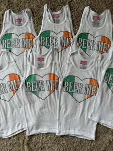 OOAK Irish Beer Me Tank - S