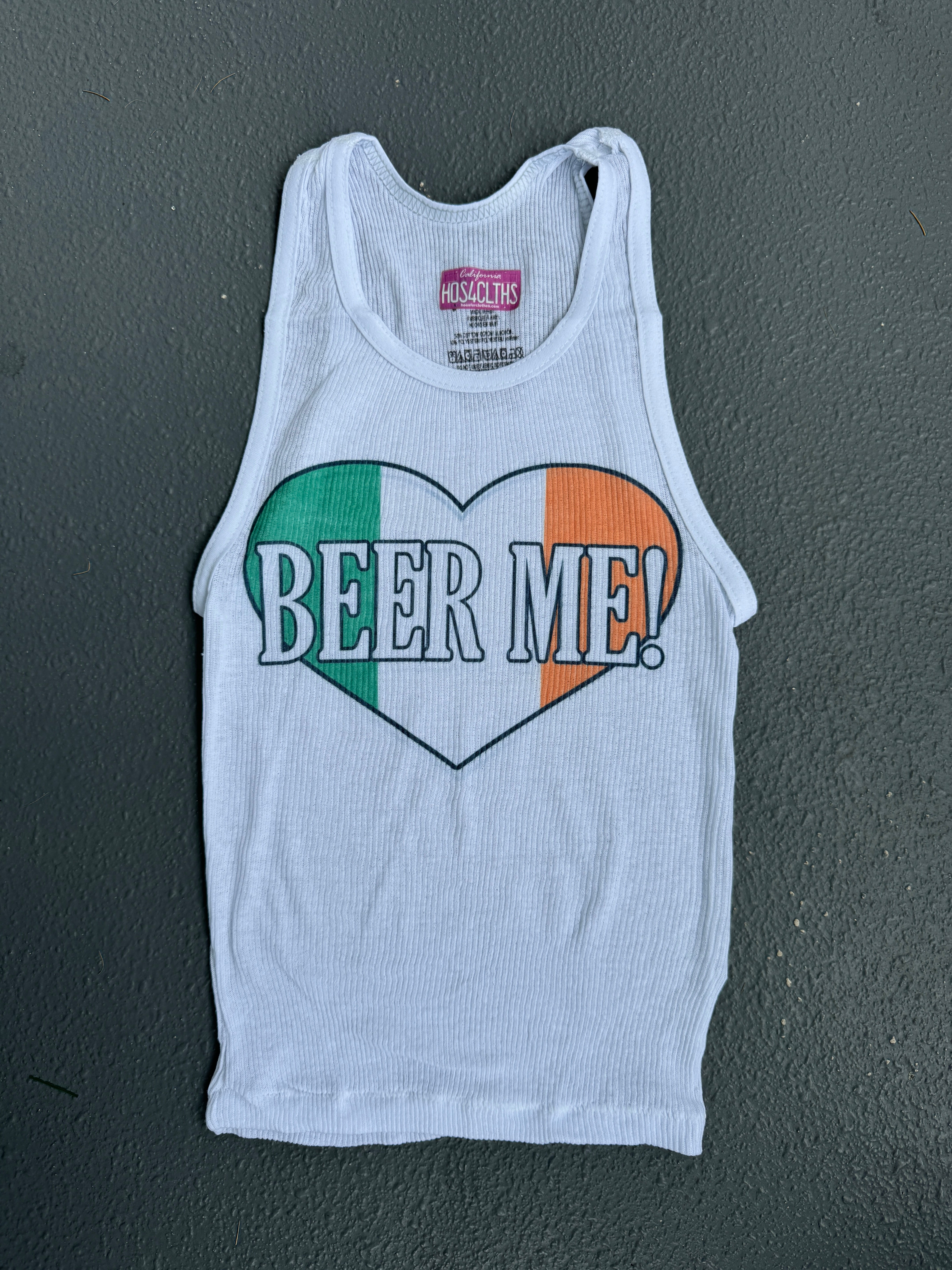 OOAK Irish Beer Me Tank - S