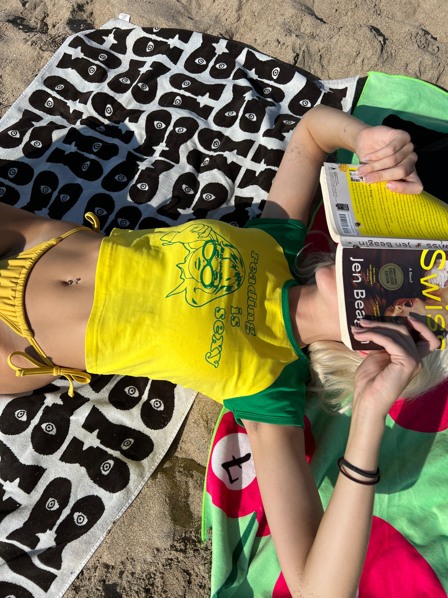 1 left - reading is sexy raglan tee