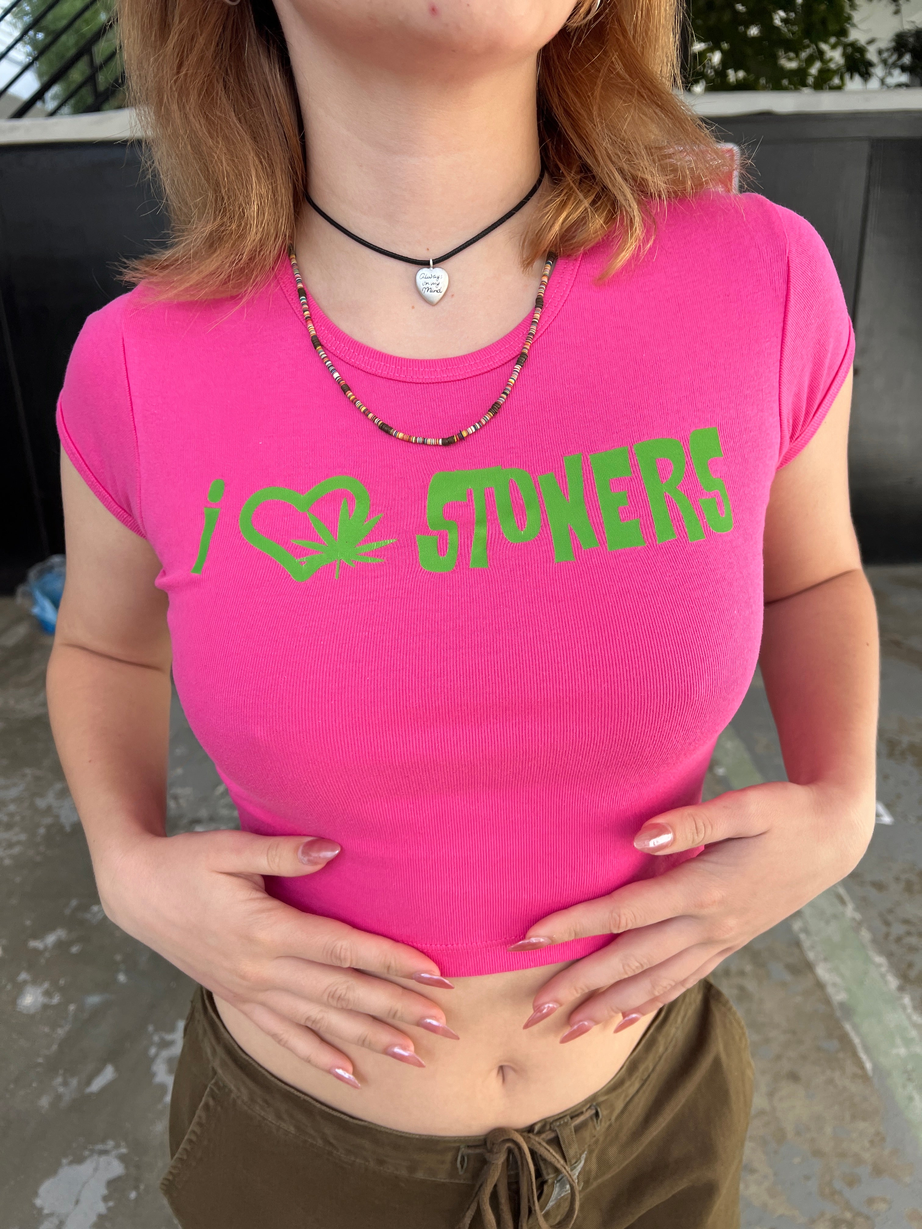 i <3 stoners baby tee