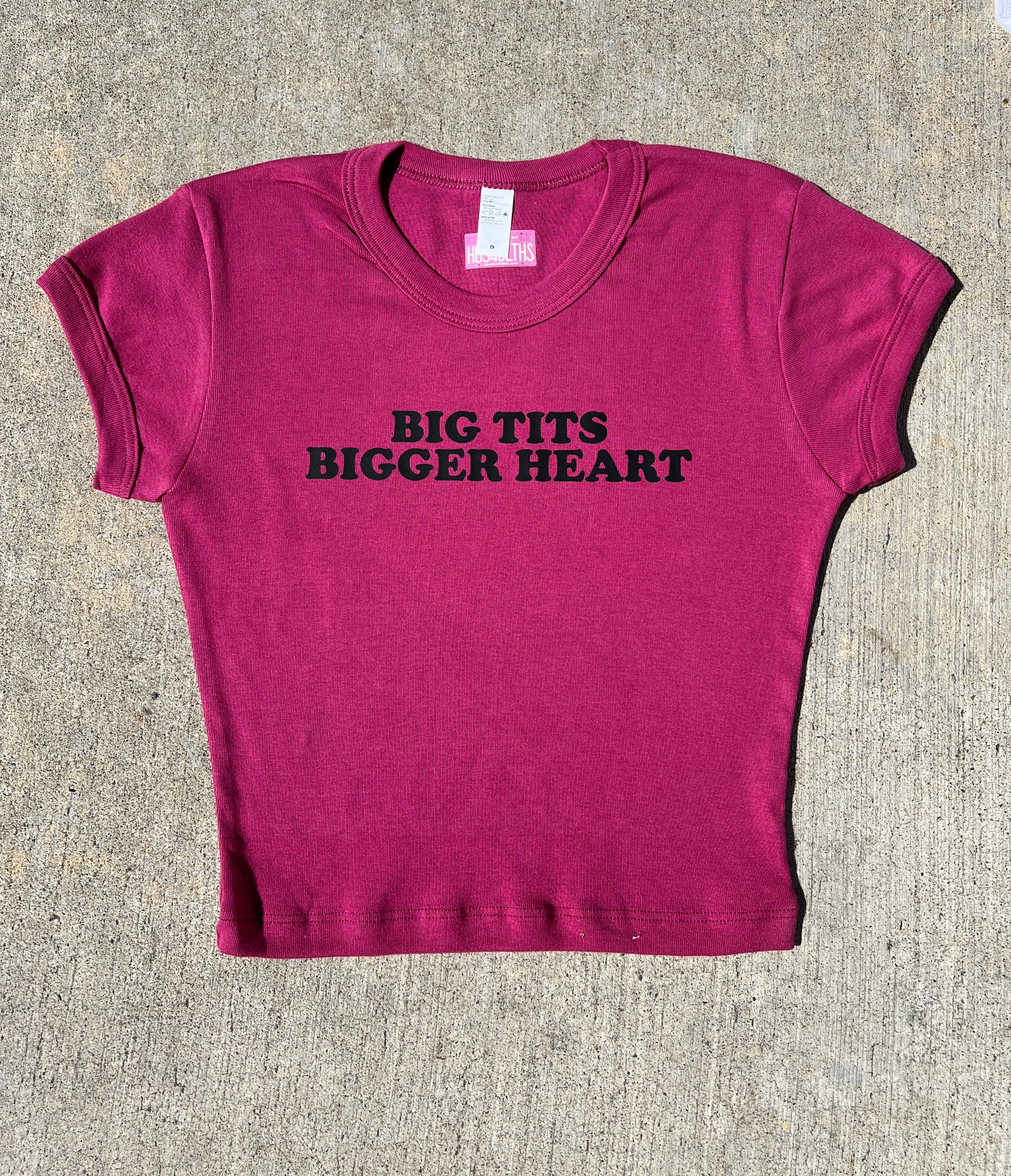 BIG TITS BIG HEART CROP TOP – lollipoppydoodle