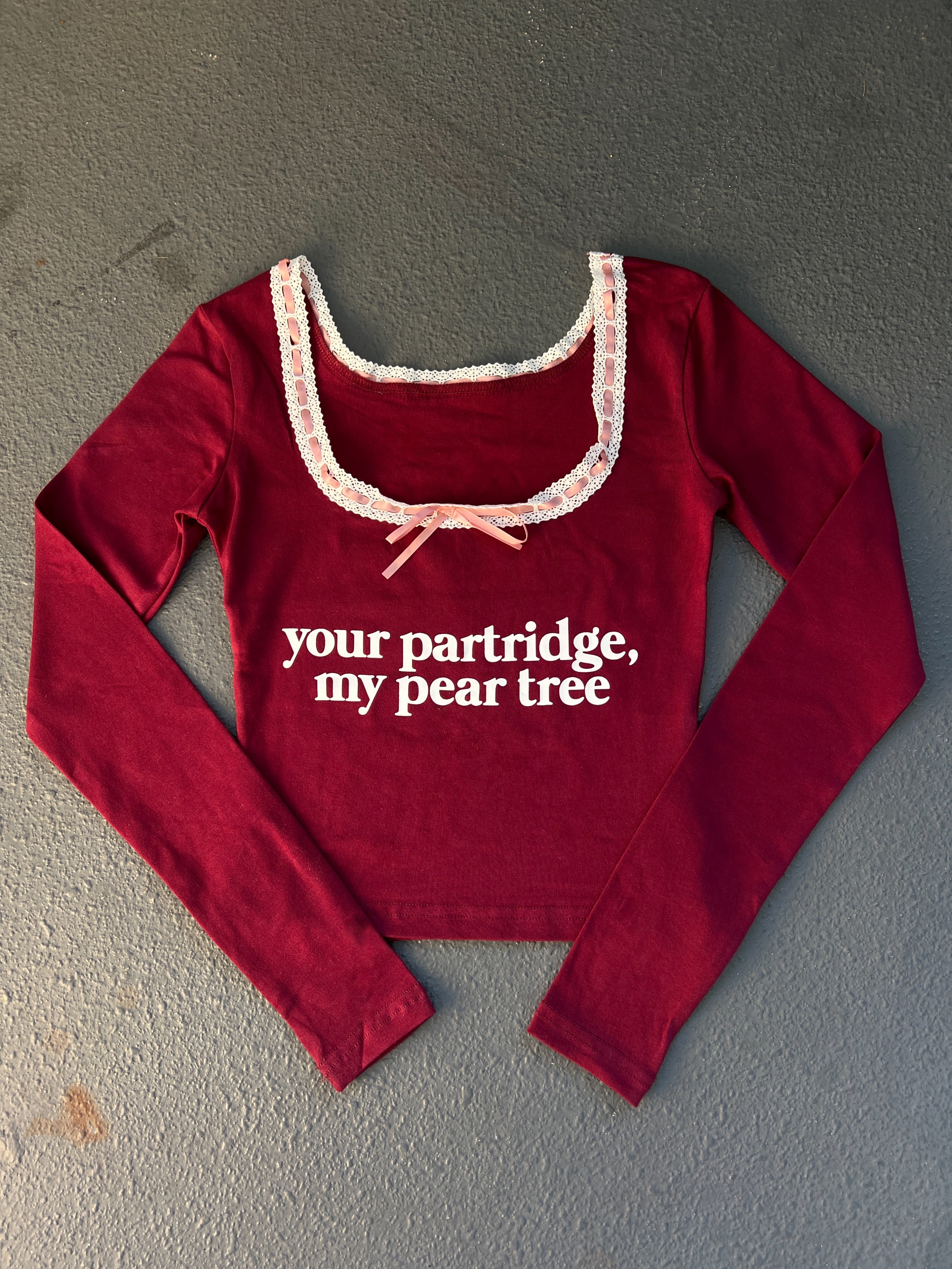 your partridge, my pear tree long sleeve