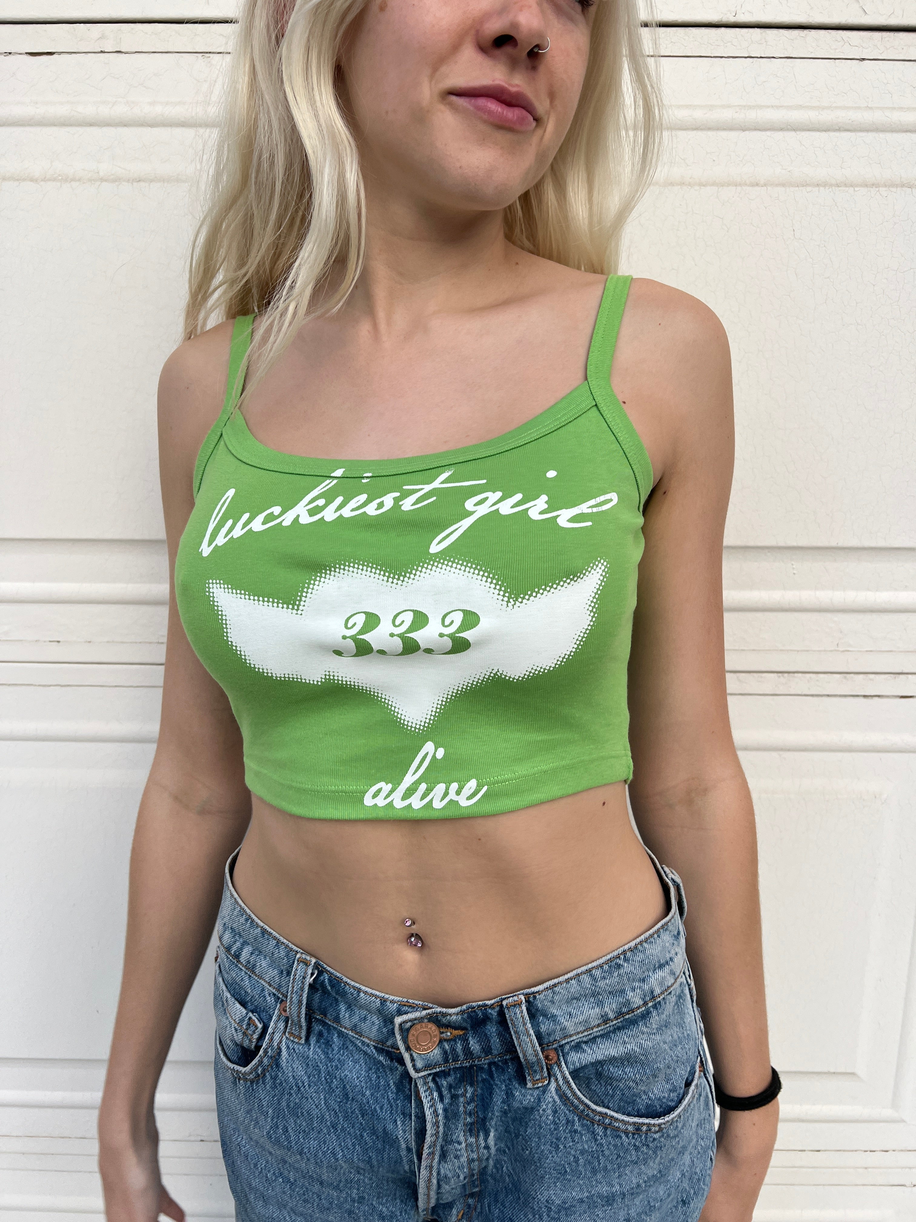 luckiest girl alive tank top (v2)