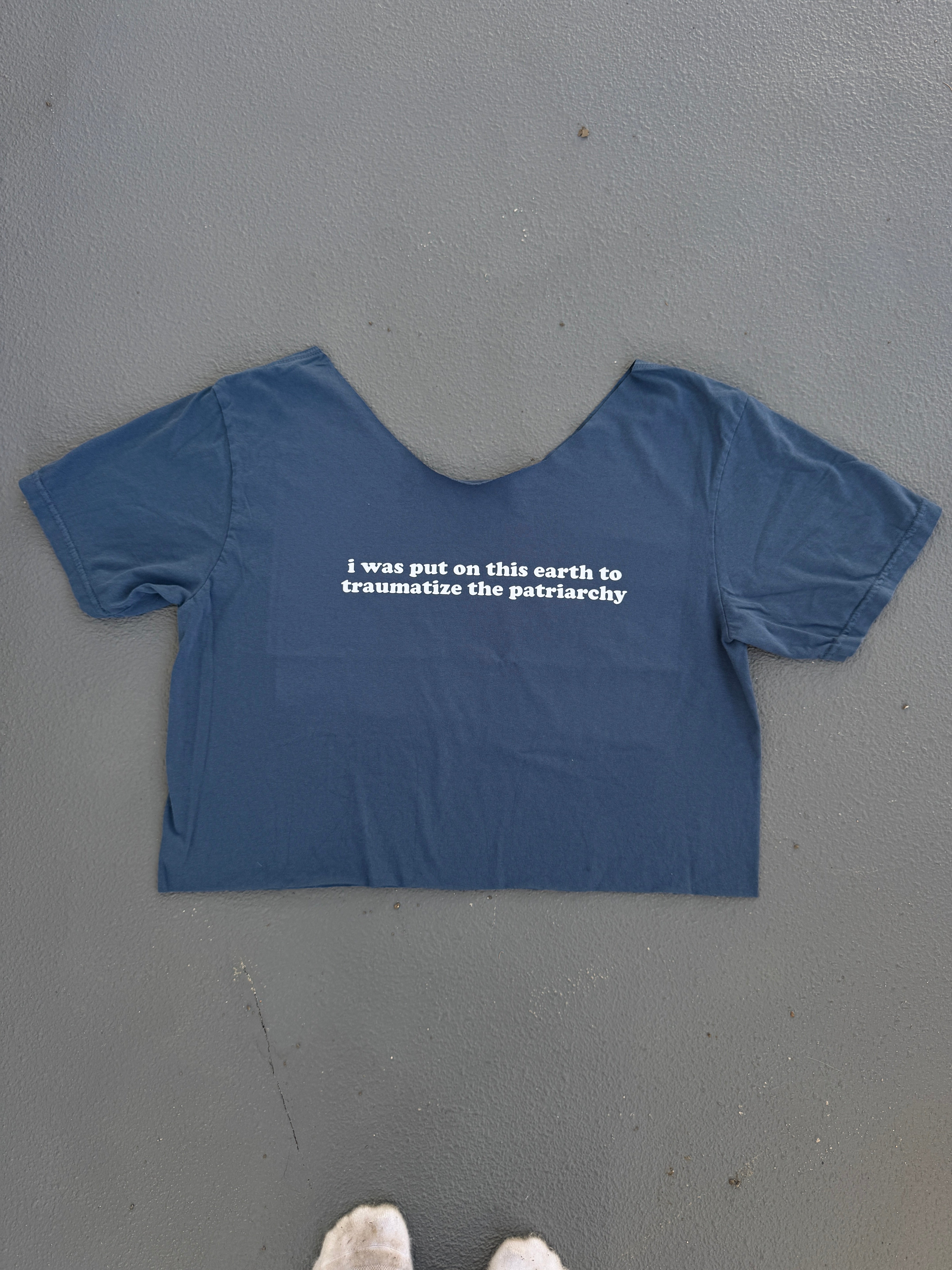 Traumatize the Patriarchy Chopped Tee