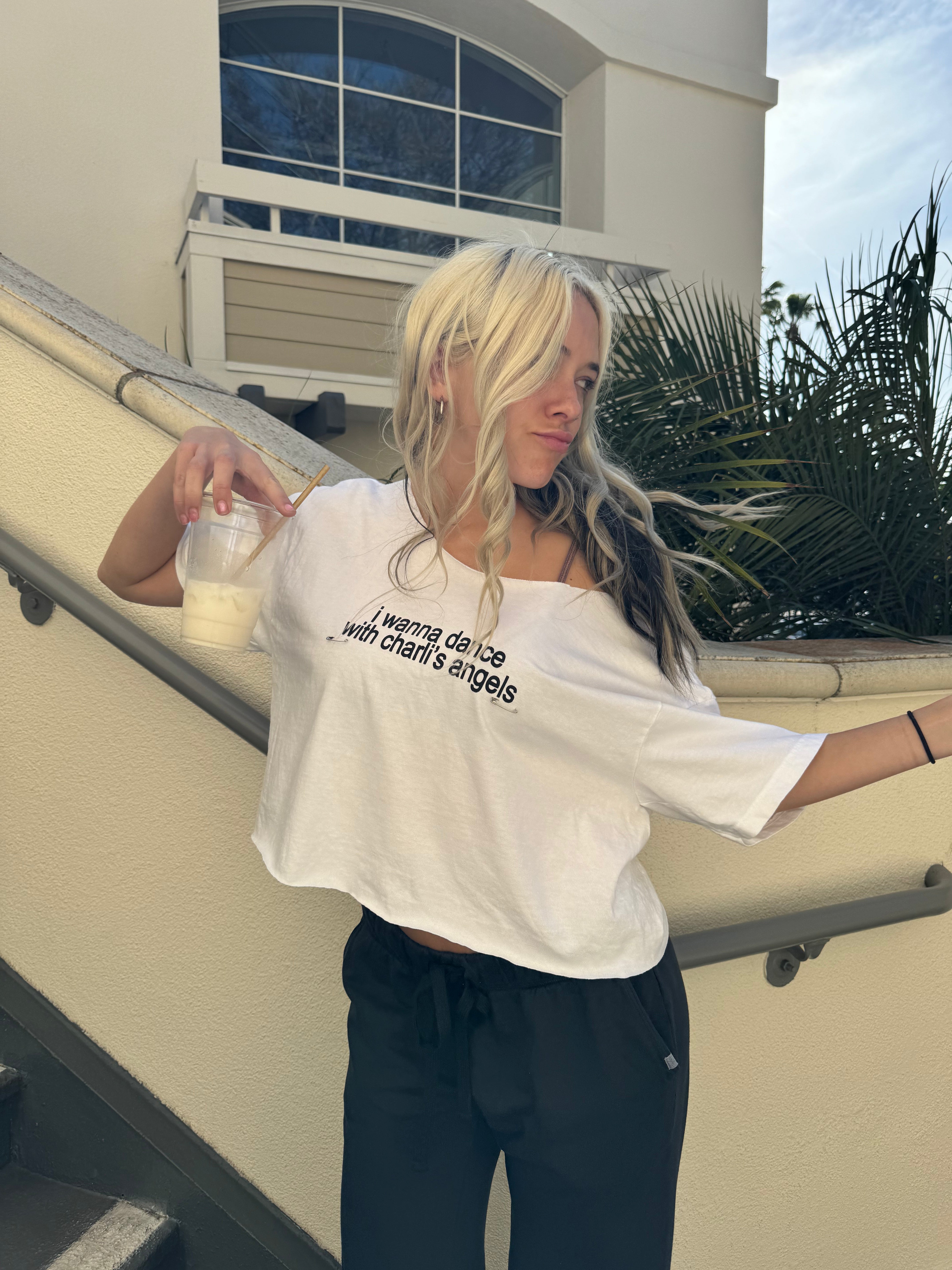 dance with the angels chopped tee