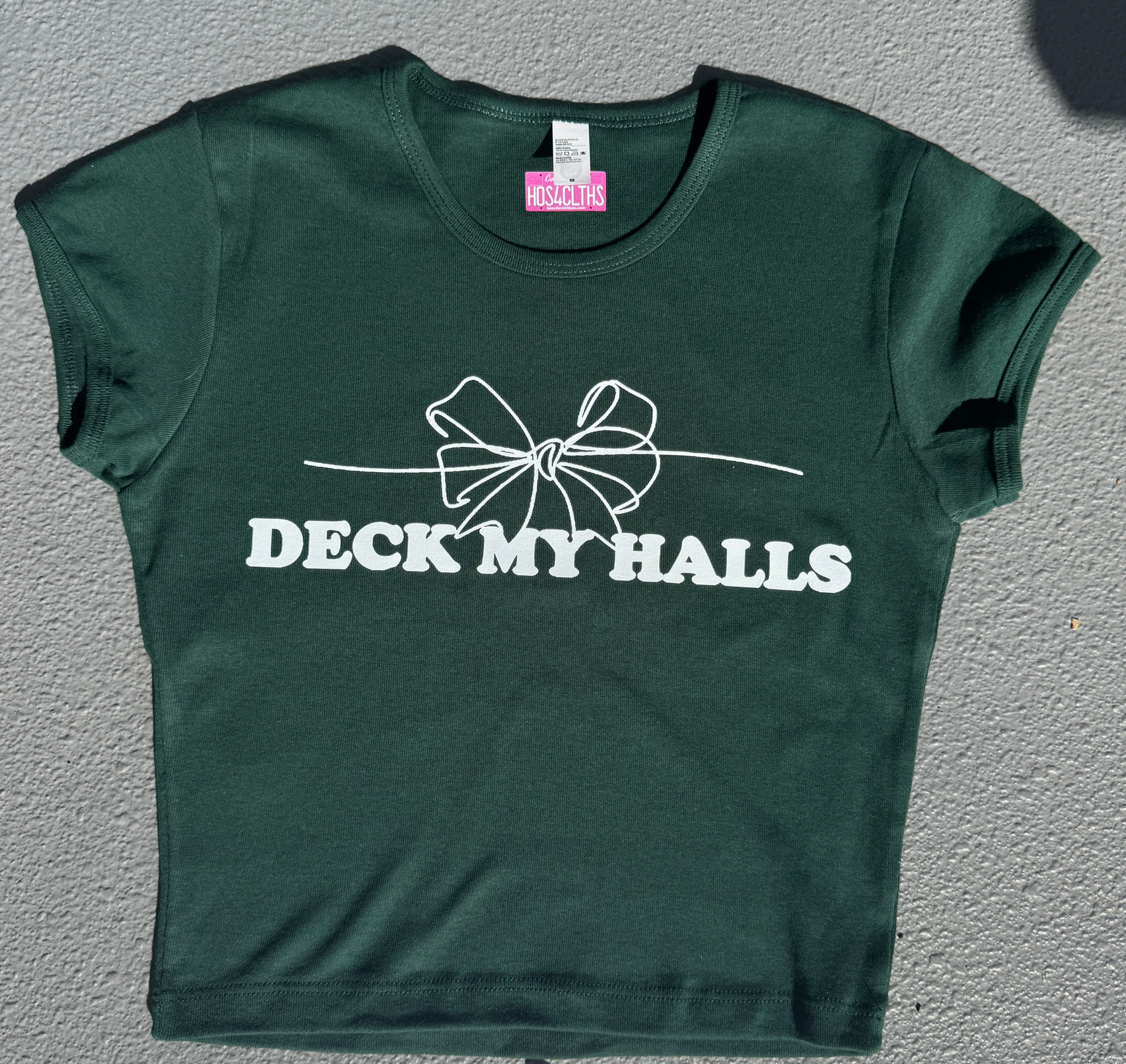 DECK MY HALLS Crop Tee
