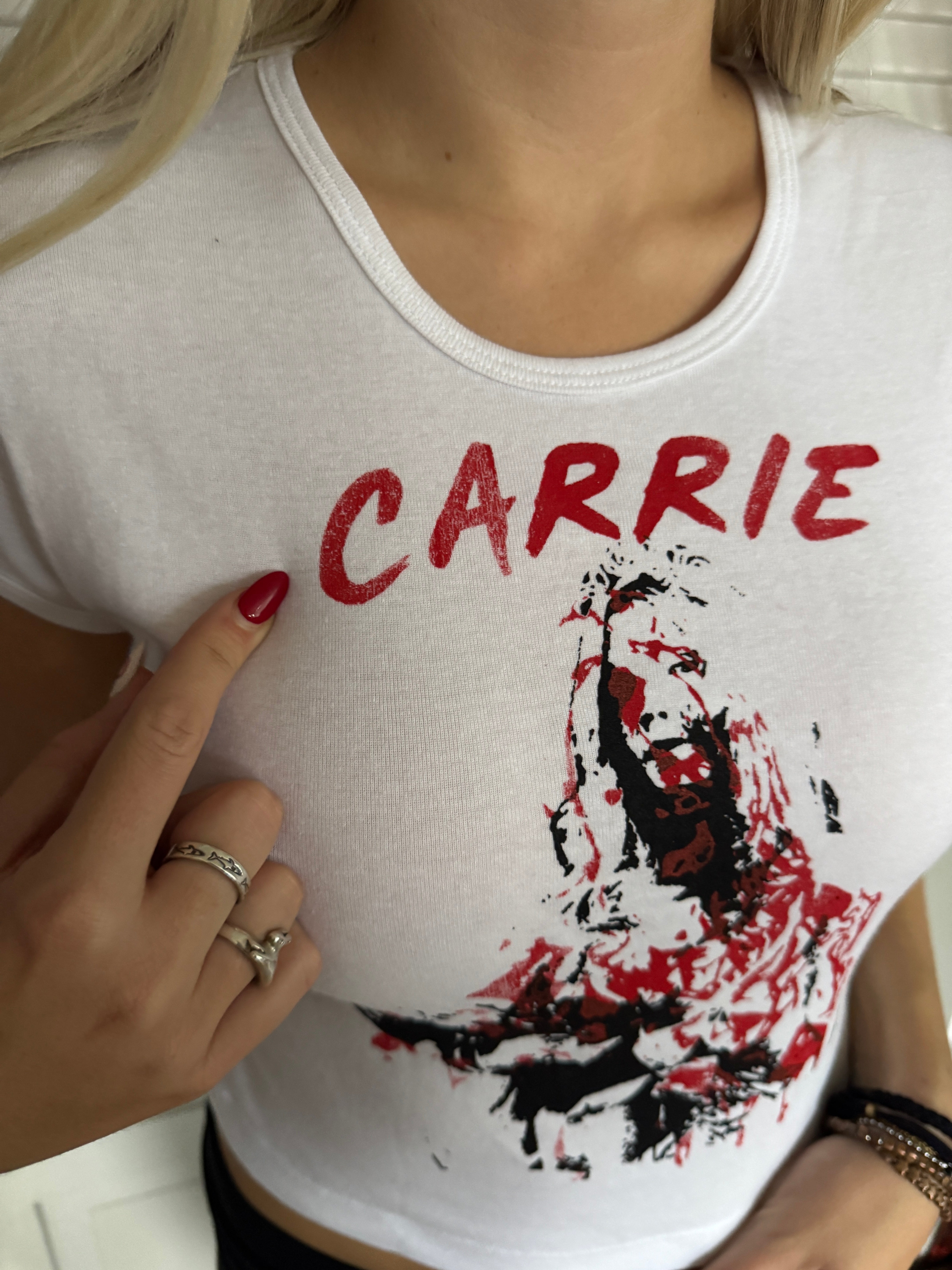 OOAK Carrie Crop Tee - M
