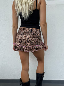 Leopard Micro Mini Skirt