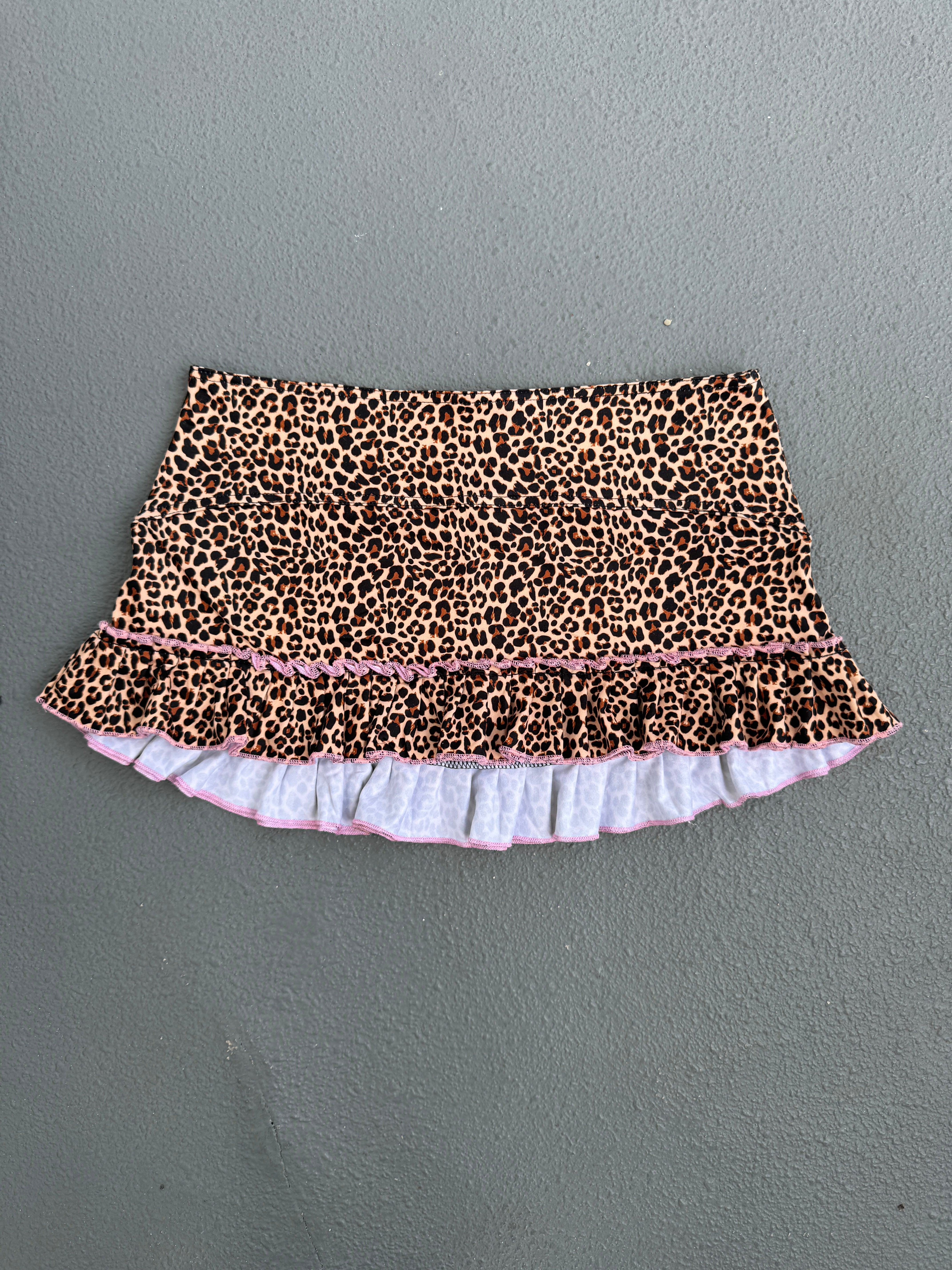 Leopard Micro Mini Skirt