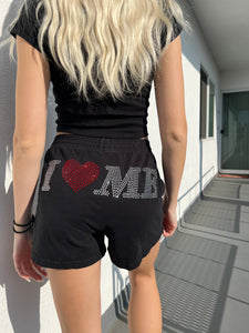 i <3 me Gem jersey shorts