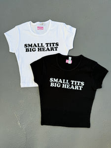 small tits big heart <3 baby tee