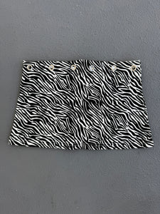8 left - Zebra Eyelet Mini Skirt