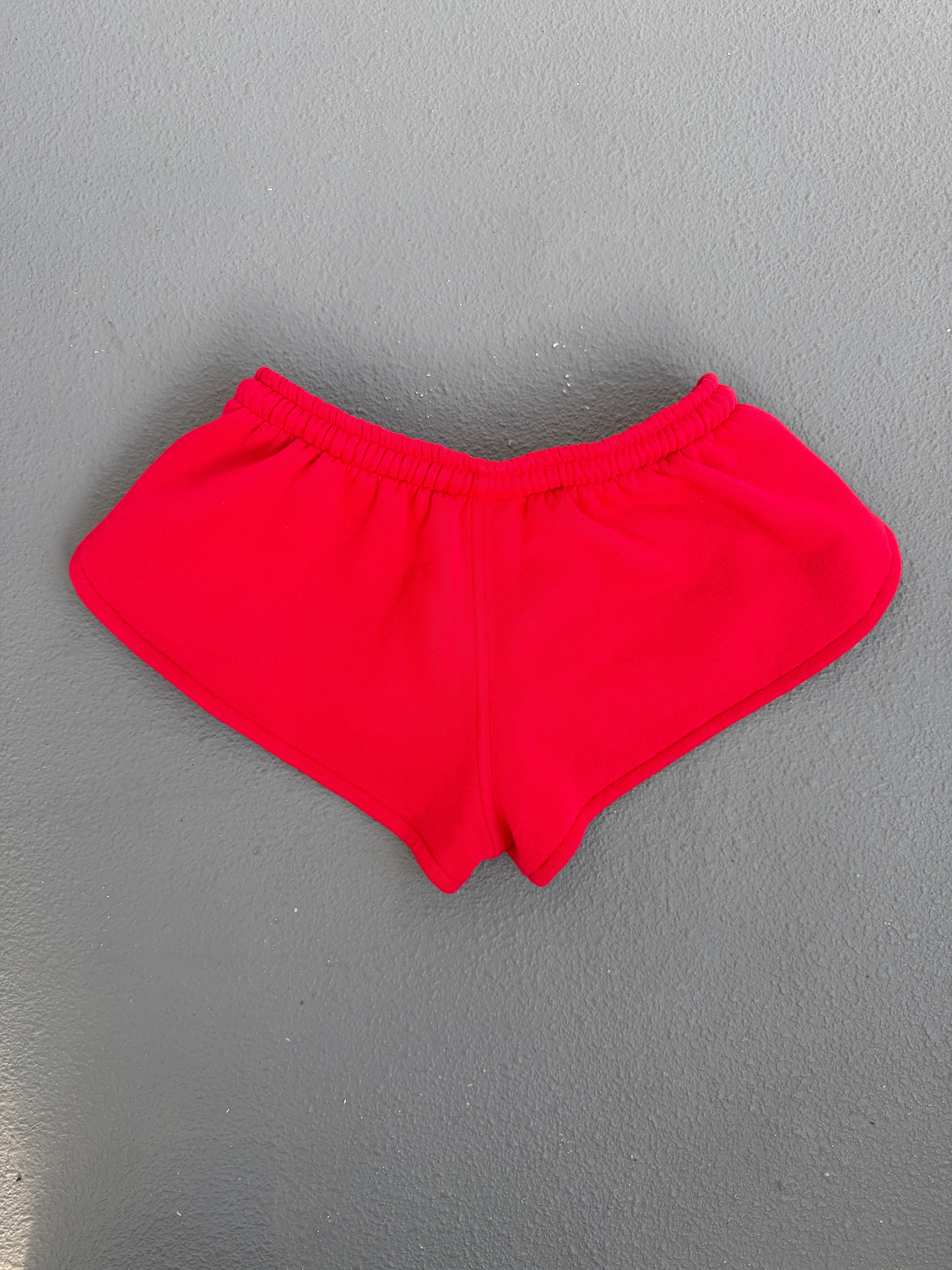 Red Plush Present Sweatshort
