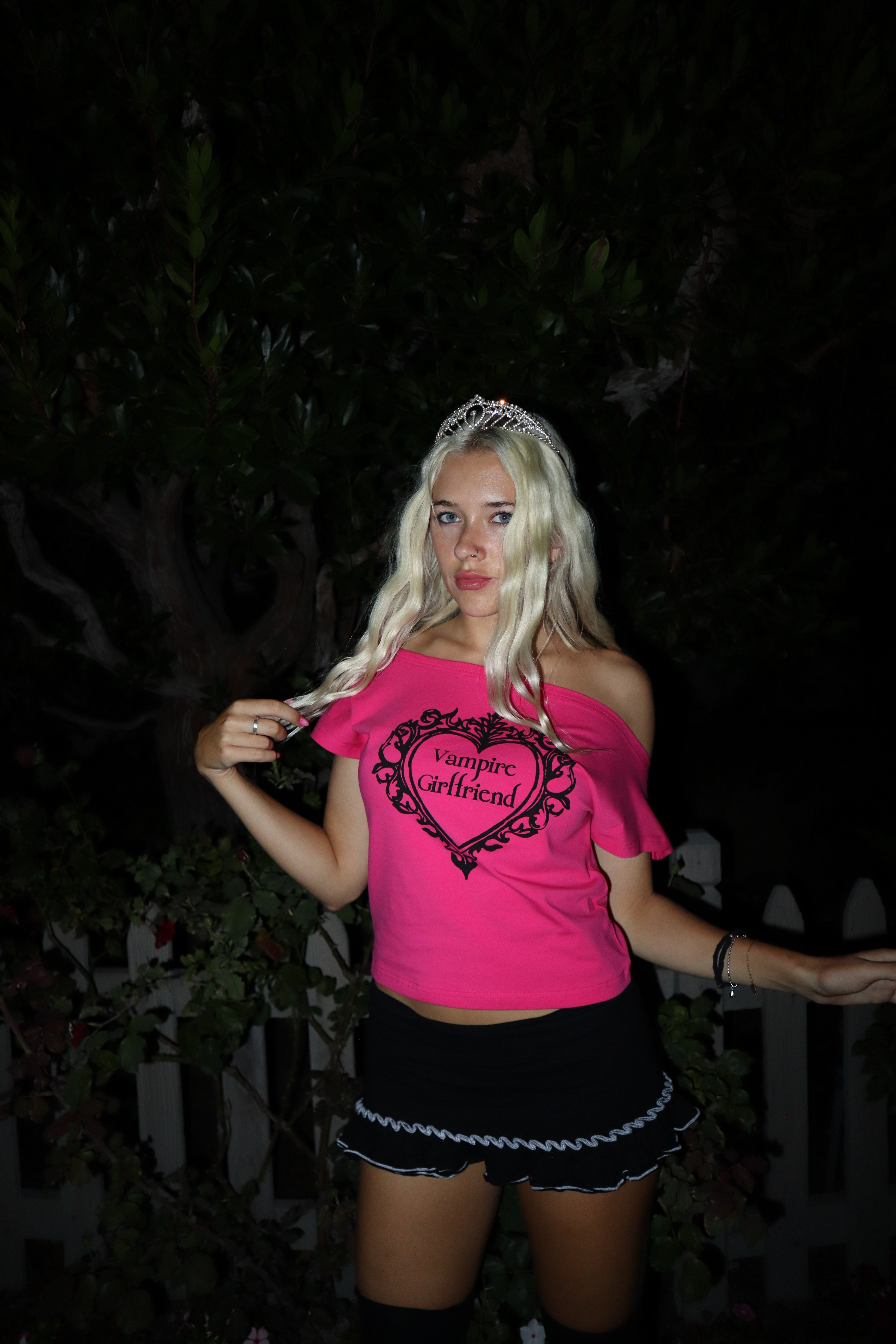 Vampire Girlfriend Off the Shoulder Tee
