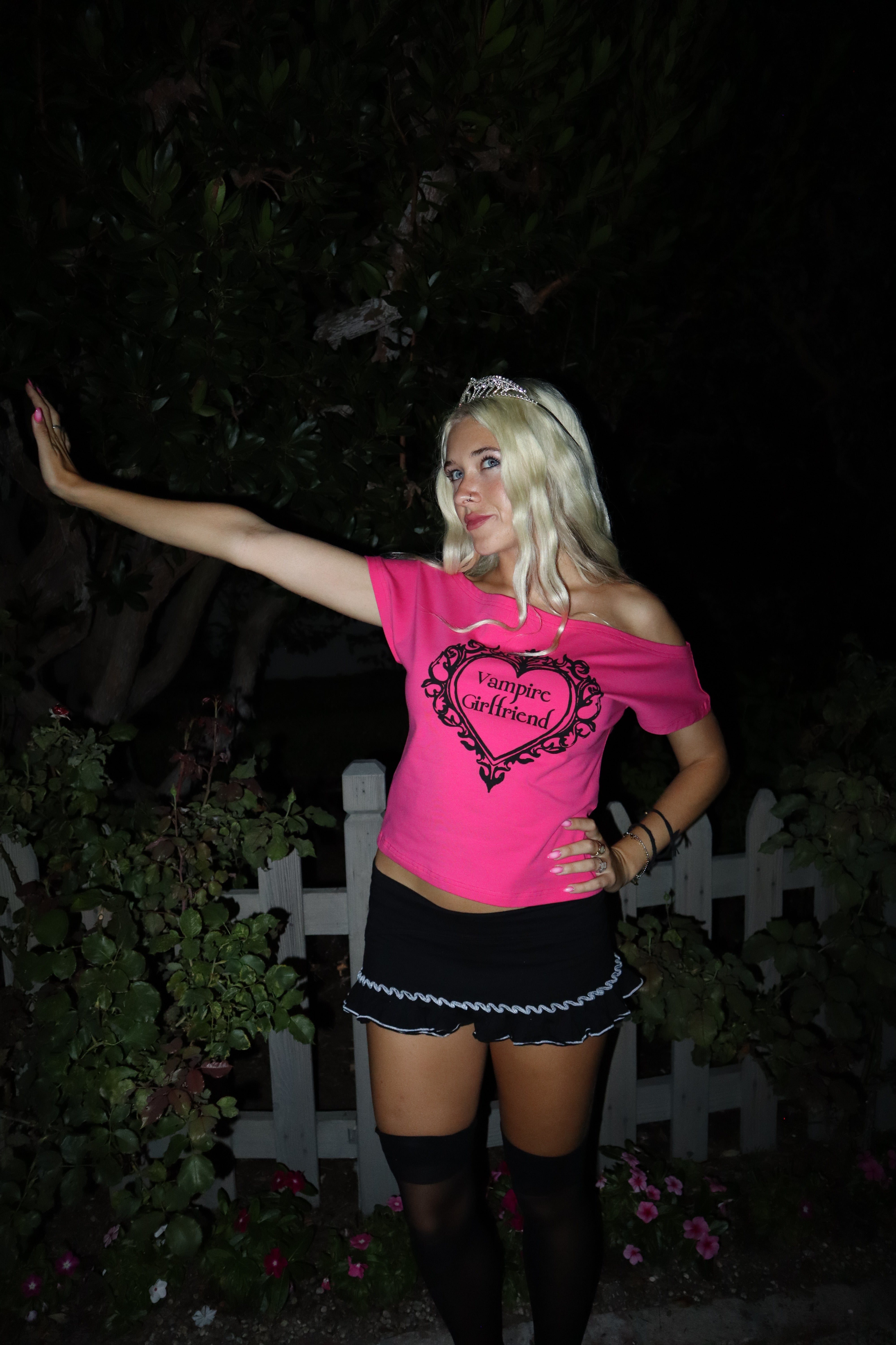 Vampire Girlfriend Off the Shoulder Tee