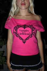 Vampire Girlfriend Off the Shoulder Tee