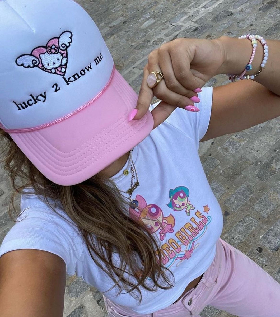 Lucky To Know Me Trucker Hoes For Clothes