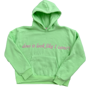 matcha gingham "because I do" hoodie