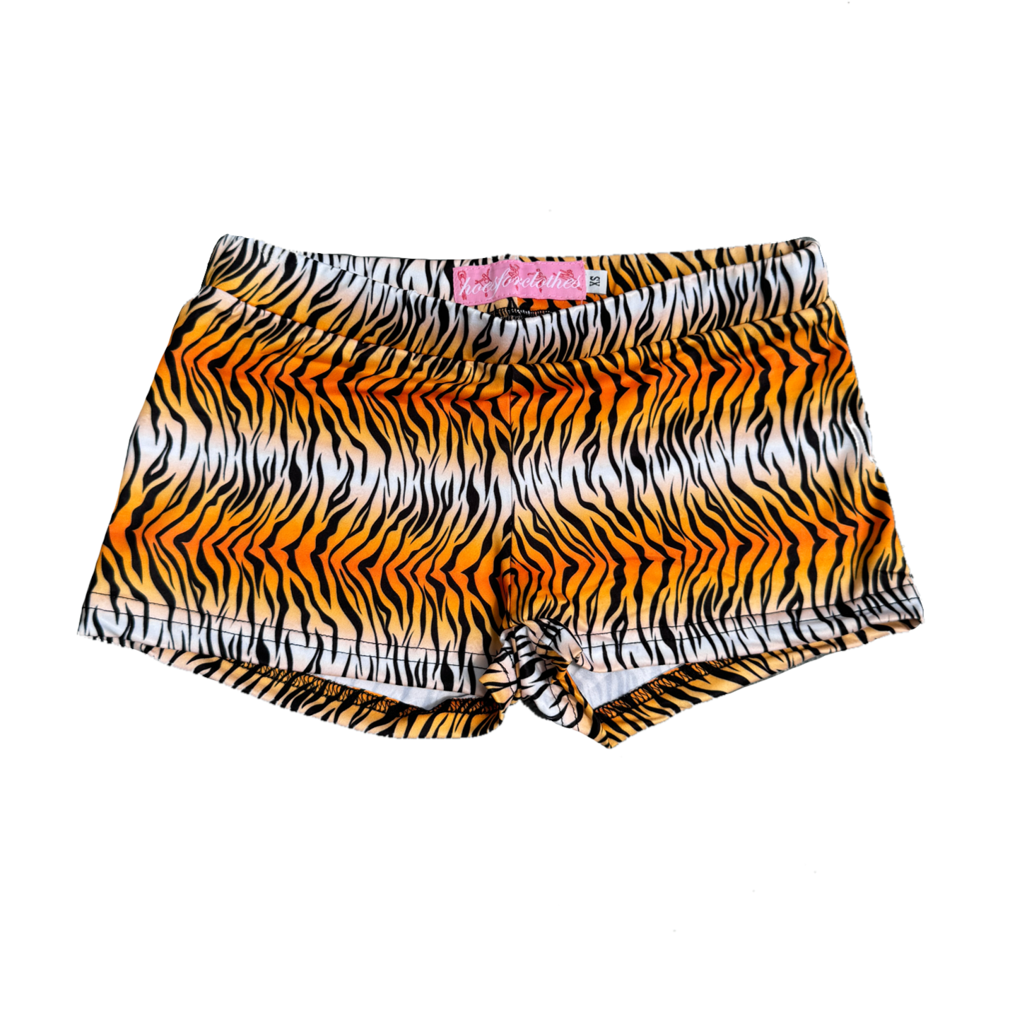 9 left Tiger Micro Mini Shorts