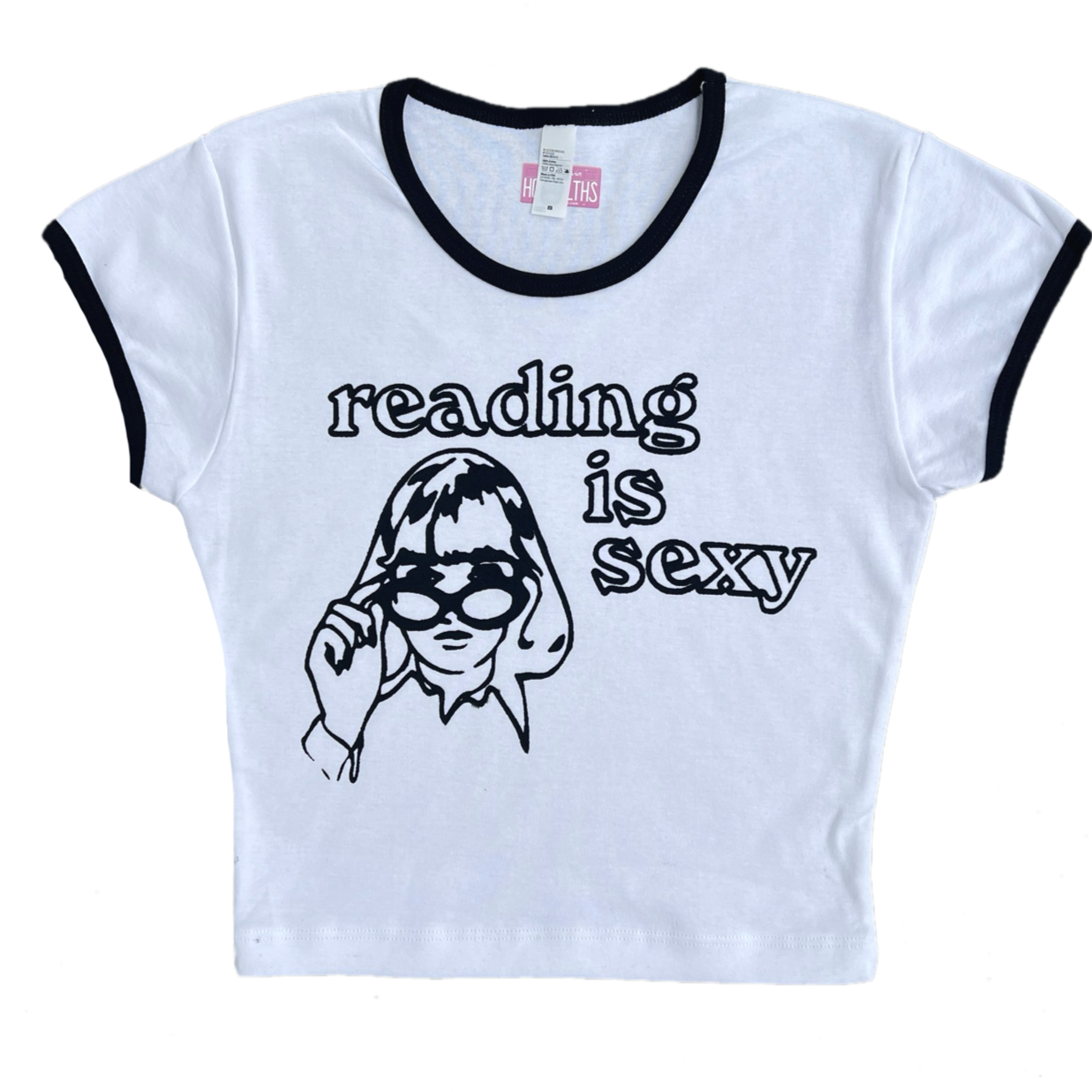 reading is sexy baby tee