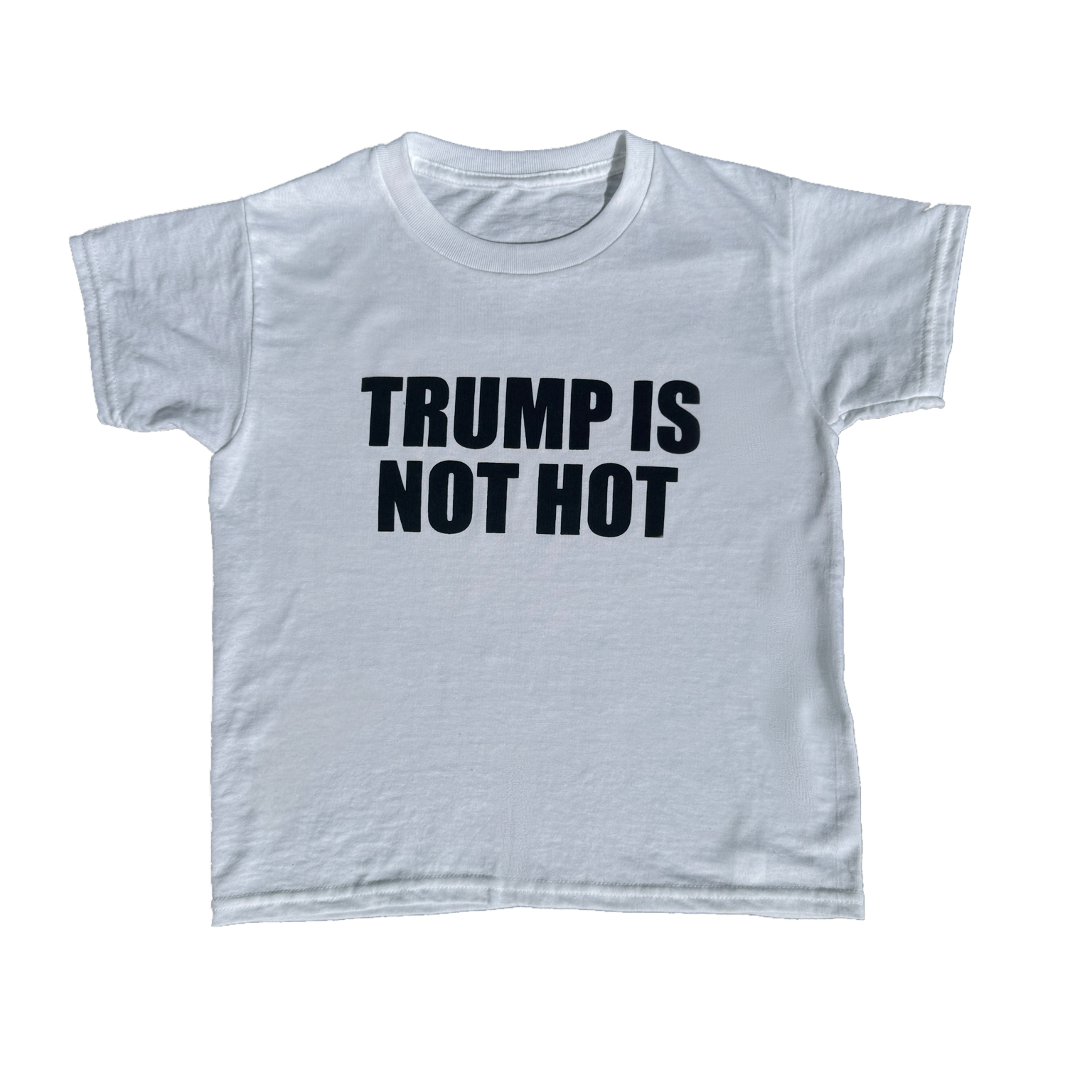 TRUMP IS NOT HOT Cropped Y2K Tee
