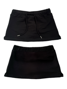 BLACK MICRO MINI SKORT (Blank)