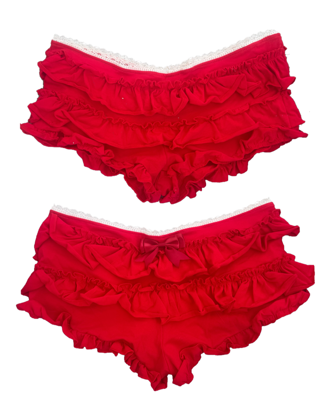 Red Micro Bow Bloomies