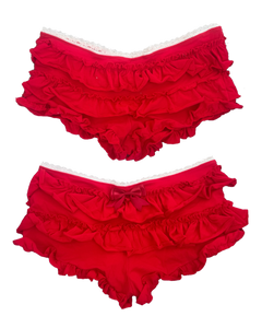 Red Micro Bow Bloomies