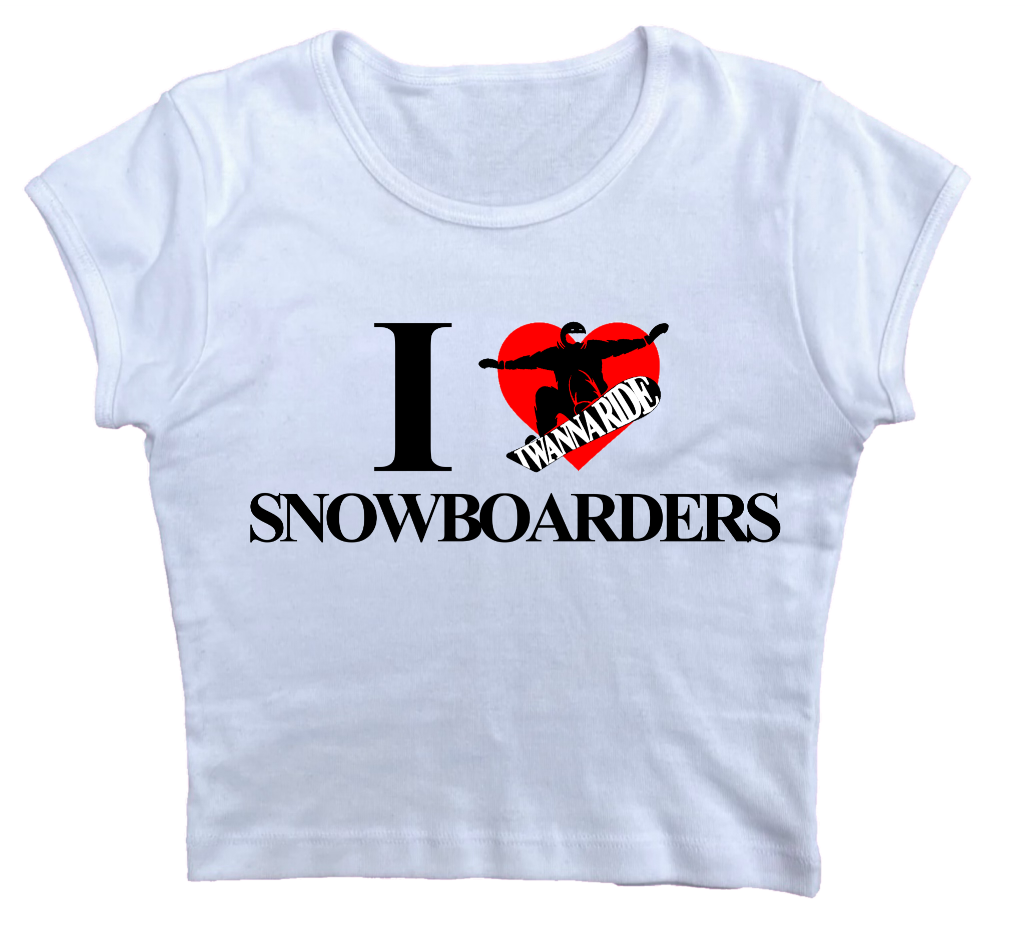 I <3 Snowboarders Baby Tee
