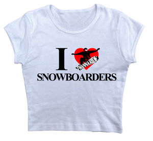 I <3 Snowboarders Baby Tee