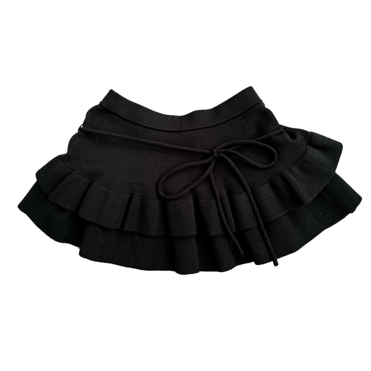 black polar princess knit sweater skirt